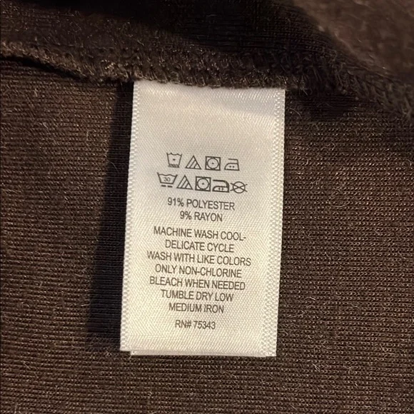 🌻3/$15🌻 Adrienne Vittadini Brown Knit Dress - Picture 10 of 10